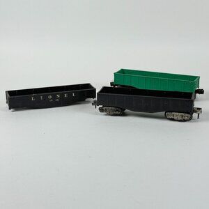 Lionel 3 Train Cars Vintage 1002 Gondola & Others For Parts